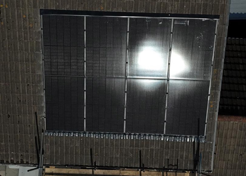 Solar panels on a home in Purbrook